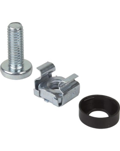 Комплект крепежа винт+шайба+гайка M6x16 REXANT (04-2686) в Ногинске Аксессуары для стоек и шкафов Pintop.ru