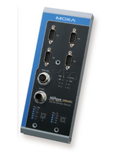 Сервер 4-портовый RS-232/422/485 в Ethernet Moxa NPort 5450AI-M12 в Ногинске Дополнительное оборудование для ОПС Pintop.ru