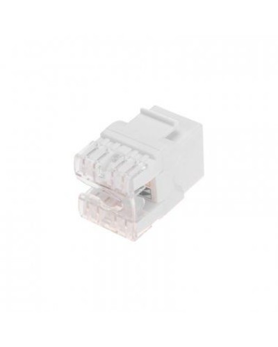 Модуль Keystone Jack RJ-45(8P8C), UTP неэкранированный, CAT 5e, тип 180 градусов, белый REXANT PRO 02-0060 в Ногинске Модули Keystone Pintop.ru