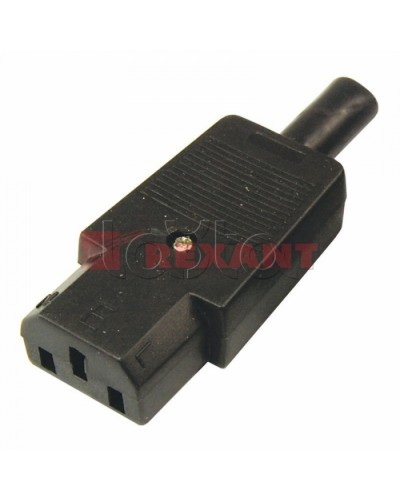 Гнездо сетевое на шнур (25шт/уп) REXANT 11-0004 в Ногинске Коннекторы Pintop.ru