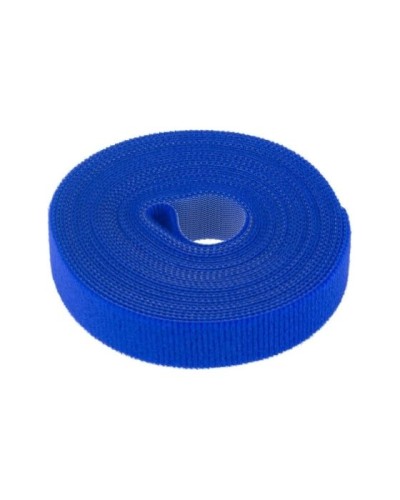Лента-липучка многоразовая 5 м х 20мм, синяя (1 шт/уп) REXANT 07-7525 в Ногинске Монтажные материалы Pintop.ru