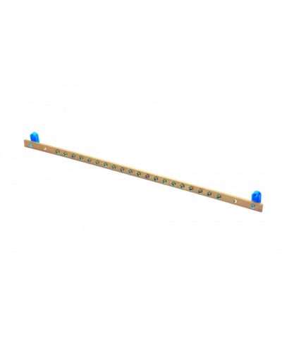 Шина заземления 19 (500 мм), 20 точек, 5 × 15 мм Eurolan 60A-14-11GR в Ногинске Аксессуары для стоек и шкафов Pintop.ru