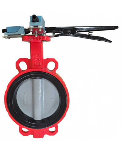 Затвор дисковый межфланцевый Зт150/1.6-УФ.УХЛ4-Аква-Гефест с рукояткой в Ногинске Затворы дисковые Pintop.ru