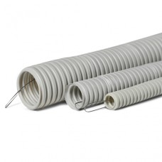 Труба гофр. тяжелая самозатух. ТГТ СЗПВХ 20 мм с зондом (100 м) ПожТехКабель 710-002