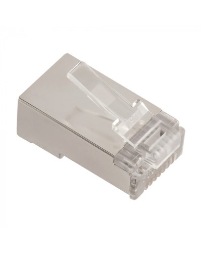 Коннектор RJ45 тип EZ, 8P8C, STP, Cat.5e, универсальный, 50 микрон,100 шт. LANMASTER (LAN-EZ45-8P8C/S5E-100) в Ногинске Коннекторы и разъемы Pintop.ru