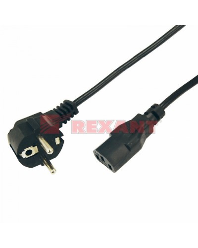 Шнур сетевой Евро 0.75мм² 1.8М (PVC) (с заземлением) (10шт/уп) REXANT 11-1131 в Ногинске Патч-корды и пигтейлы Pintop.ru