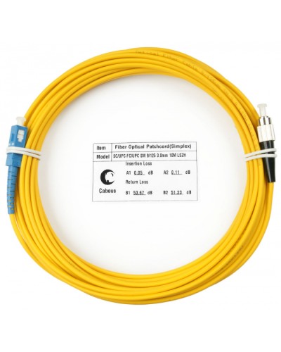 Шнур оптический simplex SC-FC 9/125 sm 25м LSZH Cabeus FOP(s)-9-SC-FC-25m в Ногинске Патч-корды оптические Pintop.ru