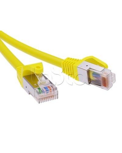 Патч-корд экранированный CAT5E F/UTP 4х2, LSZH, желтый, 0.5м DKC RN5EFU4505YL в Ногинске Патчкорды (медные) Pintop.ru