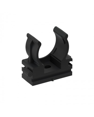 CFQ20 Держатель (клипса) для труб, для монтажного пистолета D20мм, цвет чёрный (10шт) Экопласт (41520-10BL) в Ногинске Держатели, клипсы, скобы Pintop.ru