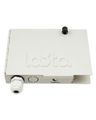 Бокс оптический настенный 19 на 4 SC/LC порта Cabeus JJT-4-SC в Ногинске Кросс оптический Pintop.ru