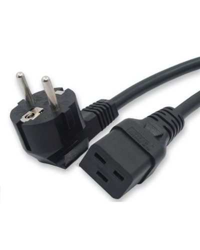 Кабель питания 1,8 м Hyperline PWC-IEC19-SHM-1.8-BK в Ногинске Патч-корды и пигтейлы Pintop.ru