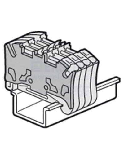 Торцевая крышка Viking 3 для пружинных клемм с шагом 5 мм двухъярусных Legrand 037589 в Ногинске Клеммные колодки Pintop.ru