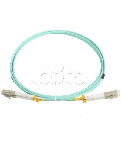 Патч-корд волоконно-оптический MM 50/125(OM3), LC-LC, duplex, LSZH, 2 м Hyperline FC-D2-503-LC/PR-LC/PR-H-2M-LSZH-AQ (FC-503-LC-LC-10G-2M) в Ногинске Патч-корды оптические Pintop.ru