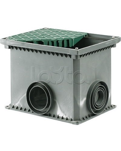 Колодец переходной смотровой 335х240х255 с крышкой для двустенных труб DKC 025002 в Ногинске Повороты, муфты, тройники Pintop.ru