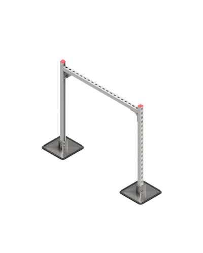 Опорная конструкция для горизонтальных прямоугольных воздуховодов и металлических лотков кабеленесущих систем TECHNORAPTOR STEELFOOT 1000х1000 HD КМ-профиль (KM-TR-STF-SSHRAD-1000-1000 HD) в Ногинске Системы видеонаблюдения Pintop.ru