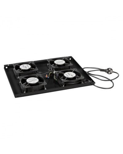 Панель вентиляционная с 4 вентиляторами Cabeus TRAY-60-BK в Ногинске Вентиляторные модули Pintop.ru