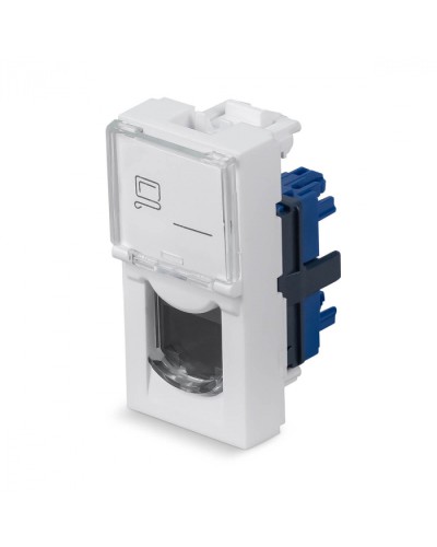 Модуль Keystone Jack RJ-45(8P8C), 180 градусов, категория 6 Cabeus (KJ-RJ45-Cat.6-180T-FP-L-22,5) в Ногинске Модули Keystone Pintop.ru