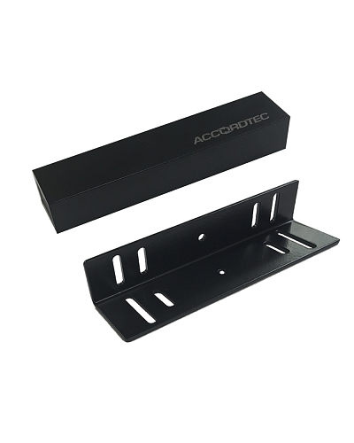 Электромагнитный влагозащищенный замок премиум-класса AccordTec ML-200K Premium Black с уголком в Ногинске Электромагнитные замки Pintop.ru