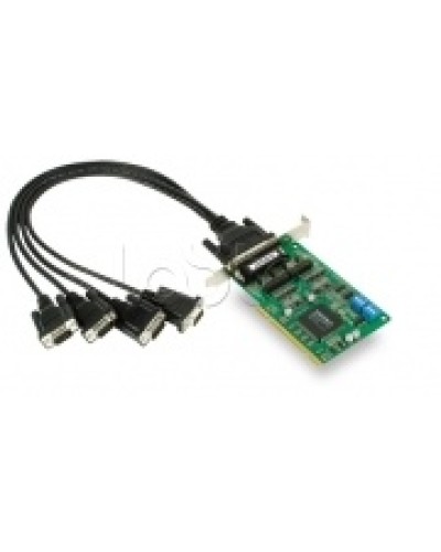 Плата 4-х портовая промышленная RS-232/422/485 для шины Universal PCI + кабель Moxa CP-134U-DB9M в Ногинске Сетевые карты Pintop.ru