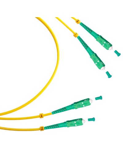 Шнур оптический duplex SC/APC-SC/APC 9/125 sm 7м LSZH Cabeus FOP(d)-9-SC/APC-SC/APC-7m в Ногинске Патч-корды оптические Pintop.ru