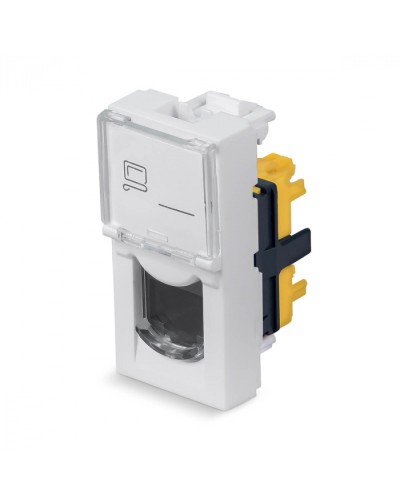 Модуль Keystone Jack RJ-45(8P8C), 180 градусов, категория 6a Cabeus (KJ-RJ45-Cat.6a-180T-FP-L-22,5) в Ногинске Модули Keystone Pintop.ru