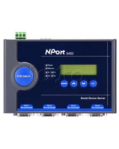 Сервер 4-портовый RS-232/422/485 в Ethernet Moxa NPort 5450-T в Ногинске Дополнительное оборудование для ОПС Pintop.ru