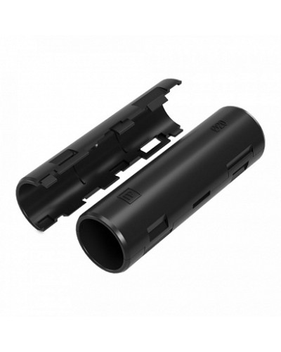 Муфта разборная d20 мм атмосферостойкая черная (70шт/840шт уп/кор) Промрукав (PR13.0414) в Ногинске Повороты, муфты, тройники Pintop.ru