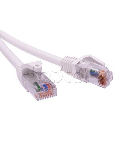 Патч-корд неэкранированный CAT6 U/UTP 4х2, LSZH, белый, 1м DKC RN6UU4510WH в Ногинске Патчкорды (медные) Pintop.ru