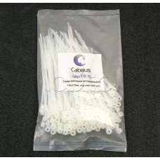 Стяжка нейлоновая неоткрывающаяся, безгалогенная (halogen free), 110x2.5мм, под винт (100 шт) Cabeus GTSC-110