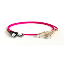 Патч-корд волоконно-оптический Hyperline FC-D2-504-FC/PR-LC/PR-H-15M-LSZH-MG