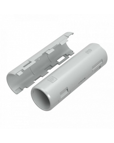 Муфта разборная d20 мм атмосферостойкая серая (10шт/320шт уп/кор) Промрукав (PR13.0430) в Ногинске Повороты, муфты, тройники Pintop.ru