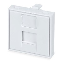 Вставка 45x45 (Mosaic) для 1 модуля формата Keystone Jack (FP-45-1M) Пожтехкабель СКС (202-031) (аналог Mosaic)