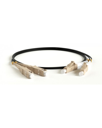 Патч-корд волоконно-оптический Hyperline FC-D2-50-SC/PR-SC/PR-H-50M-LSZH-BK в Ногинске Патч-корды оптические Pintop.ru