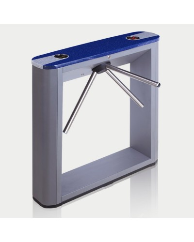 Турникет тумбовый электромеханический со стандартными планками, синей крышкой PERCo-TTD-03.1S (стандартные планки, синяя крышка) в Ногинске Турникеты Pintop.ru