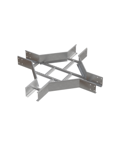 Х-разветвитель лестничный 150х400х1,5 мм HD N КМ-профиль (LXD150-400-1.5 HD N) в Ногинске Аксессуары для лотков Pintop.ru