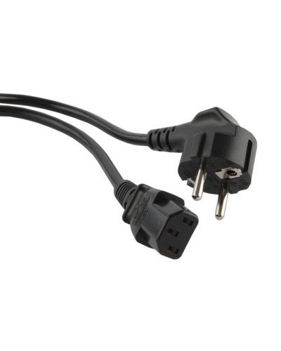 Кабель питания компьютера (Shucko - C13), 10A, угловая вилка, 1м Hyperline PWC-IEC13-SHM-1.8-BK в Ногинске Патч-корды и пигтейлы Pintop.ru