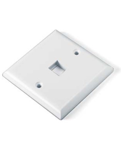 Панель лицевая для 1 вставки Hyperline FP-E-1-WH в Ногинске Аксессуары для кабель-канала Pintop.ru