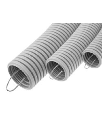 Труба HFFR гофрир. тяжелая, с зондом, без галогена, ПЛЛ 32мм Экопласт 21132HFR-W в Ногинске Труба гофрированная Pintop.ru