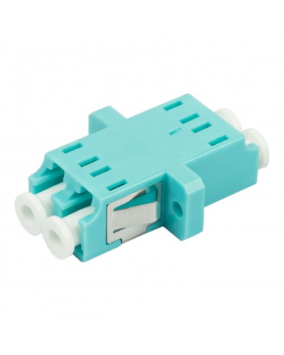 Адаптер оптический проходной LC-LC, OM3, дуплекс (duplex), бирюзовый Datarex DR-541123 в Ногинске Коммутационные изделия Pintop.ru