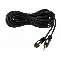 Шнур 3.5 мм штекер стерео - 3.5 мм гнездо стерео 3 м (10шт/уп) REXANT 17-4015