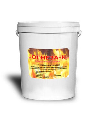 Компонент системы конструктивной защиты для воздуховодов огнестойкий клеевой состав Огнеза «ОГНЕЗА-К», ведро 30 кг. в Ногинске Дополнительное оборудование пожаротушения Pintop.ru