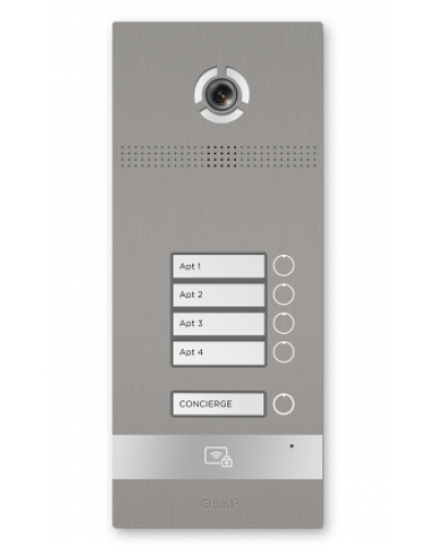 Вызывная панель BAS-IP BI-04FBI SILVER в Ногинске Вызывные видеопанели малоабонентные Pintop.ru