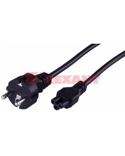 Шнур сетевой Евро 3х0.75мм² 1.8М (PVC) (с заземлением) (ноутбук) (10шт/уп) REXANT 11-1151 в Ногинске Патч-корды и пигтейлы Pintop.ru