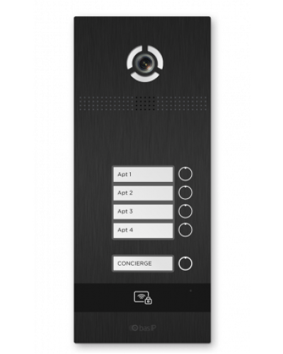 Вызывная панель BAS-IP BI-04FBI BLACK в Ногинске Вызывные видеопанели малоабонентные Pintop.ru