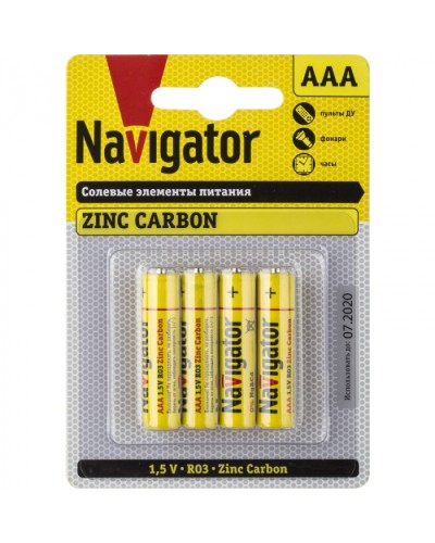 Элемент питания Navigator 94 767 NBT-NS-R03-BP4 в Ногинске Электротехническое оборудование Pintop.ru