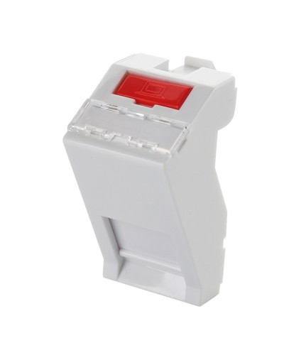 Адаптер 45 × 22,5 мм для 1 модуля Keystone, наклонный, белый Eurolan (16B-45-05WT) в Ногинске Модули Keystone Pintop.ru