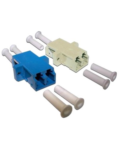 Адаптер оптический LANMASTER LC, OM4, корпус SC без фланцев, дуплексный LANMASTER LAN-2LCS/NF-AM-OM4 в Ногинске Коммутационные изделия Pintop.ru