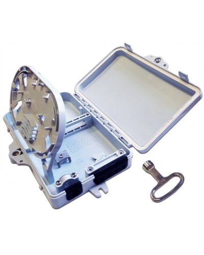 Бокс распределительный настенный на 4 волокна, наружной установки, IP65 LANMASTER LAN-FDB-FTTH04/OUT в Ногинске Кросс оптический Pintop.ru