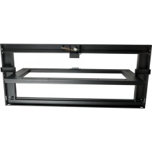 Крыша секции коридора 1200 мм для шкафов LANMASTER DCS шириной 800 мм, откидывающаяся, с ЭМ замком LANMASTER LAN-DC-RFP-12x8-OP