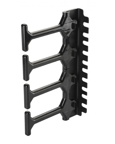 Вертикальный организатор Zero-U, 4U, с пластиковыми пальцами (2 шт) Eurolan (60A-18-04-16-09BL) в Ногинске Кабельные органайзеры Pintop.ru